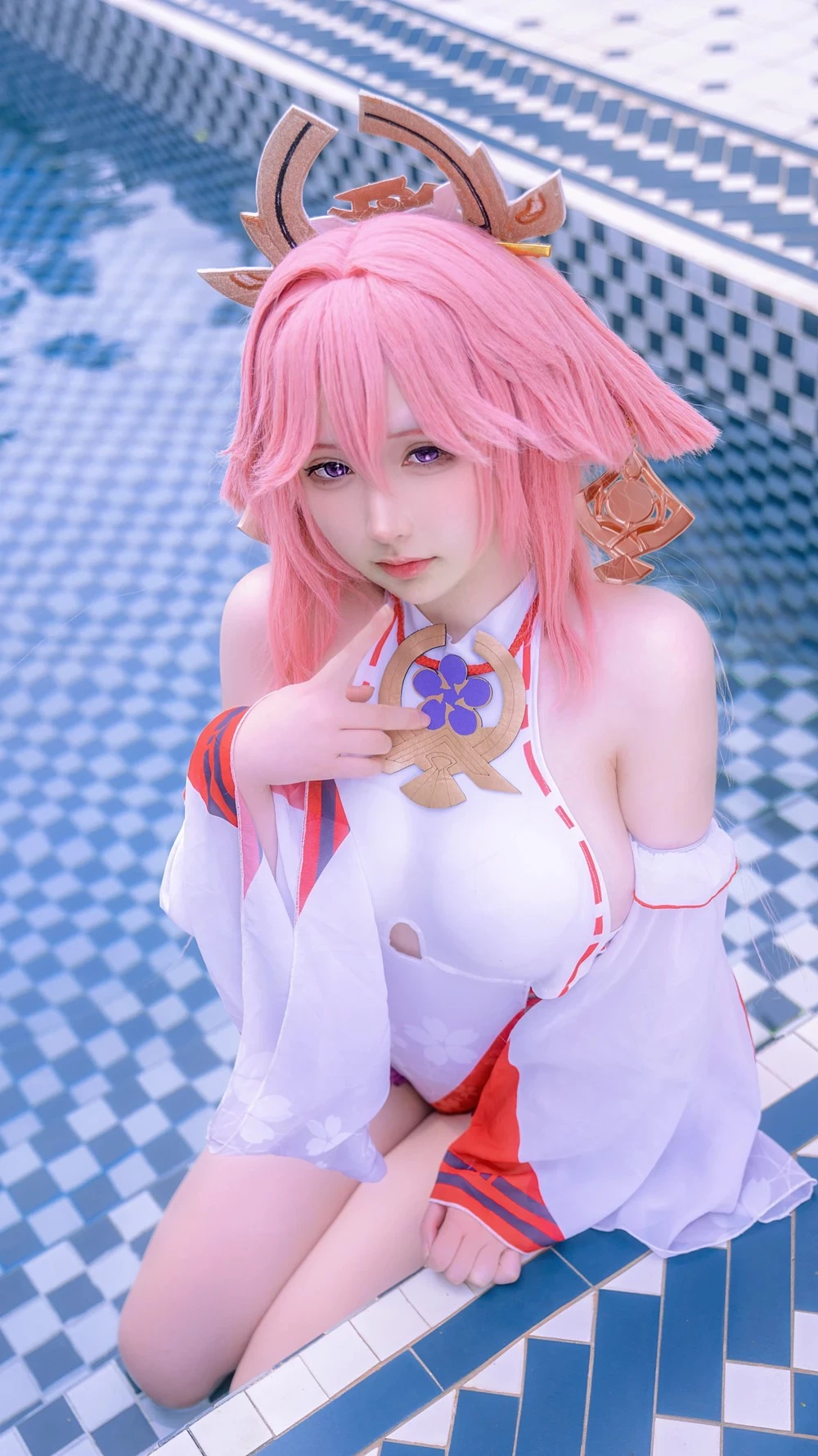 櫻梨梨 八重神子泳裝